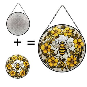 Clownfish with Anemone Glass Suncatcher Coral <strong>Reef</strong> - Product Image 1