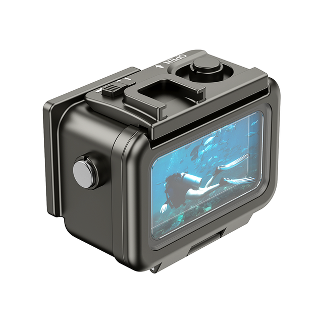 New 60m Waterproof Diving Housing for Osmo Action4/5pro Camera Metal Protective Case