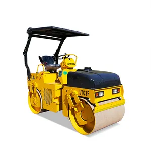 Estrada hidráulica vibratória compactador rolo compactador 3 ton Road Roller à venda