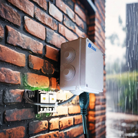 Boîtier de jonction de câbles en plastique ABS personnalisé ZCEBOX, boîtier électronique extérieur étanche IP65, boîte de jonction de câbles électriques
