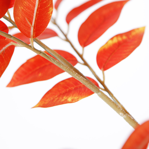 Árbol de Pera Artificial Amarillo de 230 cm con Hojas Rojas en Maceta, Planta Realista para Decoración de Interiores de Hogar u Oficina - Product Image 6