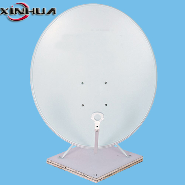 XINHUA Brand Ku Band 80cm Offset Satellite Dish Antenna High Gain Outdoor Steel 10.7-12.75GHz Wall/Ground Mount