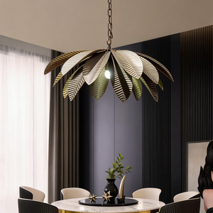 Lampadario <span class=keywords><strong>a</strong></span> Foglie per <span class=keywords><strong>Camera</strong></span> <span class=keywords><strong>da</strong></span> <span class=keywords><strong>Letto</strong></span>, Illuminazione <span class=keywords><strong>a</strong></span> <span class=keywords><strong>Sospensione</strong></span> per Isola Cucina, Lampada per Resort e Ristoranti - Product Image 1