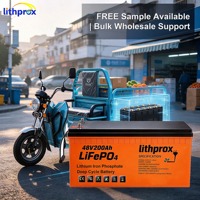 Batterie de scooter électrique 48V200AH de qualité A LFP, remplacement direct, faible autodécharge, pour fauteuil roulant d'hôpital, IP67