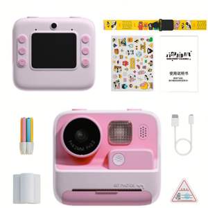 Appareil photo instantané pour enfants KOOOL, HD SLR, double objectif, photographie, mini impression, écran IPS 2.0, enregistrement grand angle 180°, montre intelligente - Product Image 1