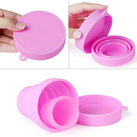 Copa Menstrual de silicona, copa Menstrual plegable para mujeres