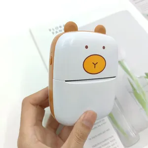 Home Office Mobile Wireless Mini Sticker Printer Barcode Printer Instant Thermal Printer for Children