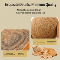 Planche à gratter pour chat durable en carton ondulé - Ne perd pas de copeaux - Fabriqué en Chine