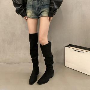 Nouvelles Bottes Sexy pour Femmes, Bottes Longues à Talon Plat, Bottes Sexy au-dessus du Genou, Chaussures Plates à la Mode - Product Image 5