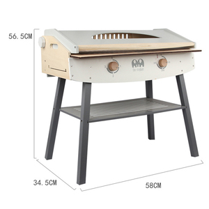 Juguetes Educativos de Madera para Barbacoa, Juego de Simulación, Herramientas de Barbacoa, Kit Grande - Product Image 5
