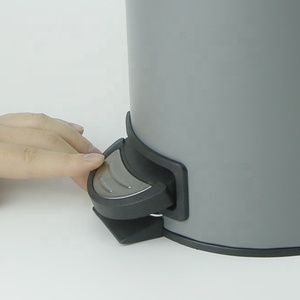 Nhỏ Vòng 3L Vườn Nhà Thùng Rác Bin Sạch Kim Loại Nhà Bếp Rác Lưu Trữ Chất Thải Giỏ Giấy Với Nắp Thép Và PP Bàn Đạp Có Thể - Product Image 3