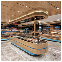 Comptoir de Caisse en Marbre Lumineux à LED pour Boulangerie, Écologique et Durable, Meuble de Bar et de Café Tendance