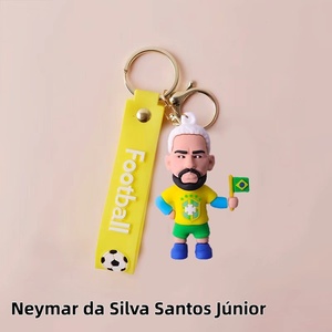 Portachiavi all'ingrosso per giocatore di calcio Messi Ronaldo calcio <span class=keywords><strong>stella</strong></span> portachiavi borsa ciondolo bambola Anime portachiavi souvenir giocattolo regalo - Product Image 6