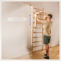 Barras de pared para adultos y niños, barra de dominadas, extensión para dips, pared de escalada y soporte para herramientas de pared para habitaciones infantiles y gimnasios.