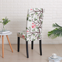 Housses de chaise élastiques en Spandex, couverture extensible, motif Floral, pour la maison, salle à manger, taille universelle, livraison directe