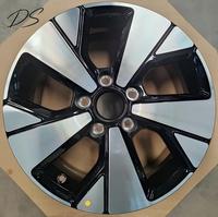 Jantes en alliage d'aluminium noir universelles d'usine d'origine de 16 pouces, face usinée, PCD 5*114.3, adaptées aux voitures, compatibles avec les roues BYD