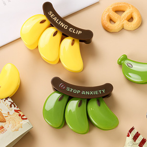 Cartoon Banana Sealing Clip Moisture Proof For Snack Bags Tea Food Storage - Product Image 1