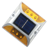 Réflecteur de marquage routier solaire Tacha Ojos De Gato en aluminium à LED clignotante, borne de signalisation routière haute intensité