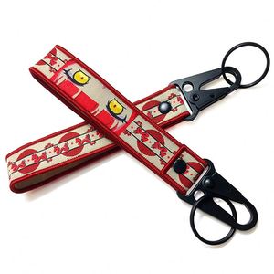 High Quality <b>Customized</b> Printed Nylon Short Strap Anime <b>Key</b> Chain Cartoon Mobile Phone Wrist Lanyard Keychains - Product Image 2