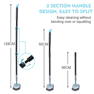 OKKiHOME <span class=keywords><strong>Brosse</strong></span> de nettoyage <span class=keywords><strong>d</strong></span>'extérieur 3 en 1, <span class=keywords><strong>brosse</strong></span> à poils rigides, puissante élimination des taches pour <span class=keywords><strong>piscine</strong></span> - Product Image 4