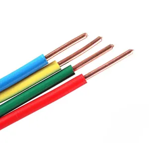 Factory Direct Sale Power Building Electrical 2.5mm2 1.5mm2 Pvc Insulated With Single Core Copper Wire 60227 Iec 01 Bv Cable