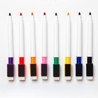 Marqueur effaçable magnétique à sec avec capuchon personnalisé, 8 couleurs, 1 mm, pour tableau blanc, écriture et dessin, école et bureau
