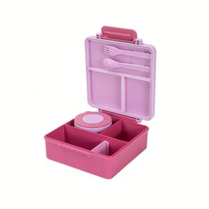 Kids Bento Lunch <b>Box</b> with Thermo Leakproof Food <b>Containers</b> with Adjustable Dividers - Product Image 5
