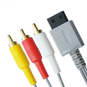 Cable AV compuesto con cubierta de PVC de 1,8 m, cable de Audio y vídeo 3 RCA para consola de juegos Nintendo <span class=keywords><strong>Wii</strong></span> U en Stock - Product Image 2