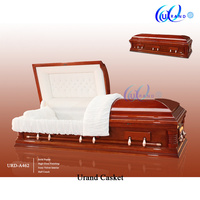 Cercueil classique à ouverture latérale en bois de peuplier, style américain, avec motifs personnalisables - Prix très bas