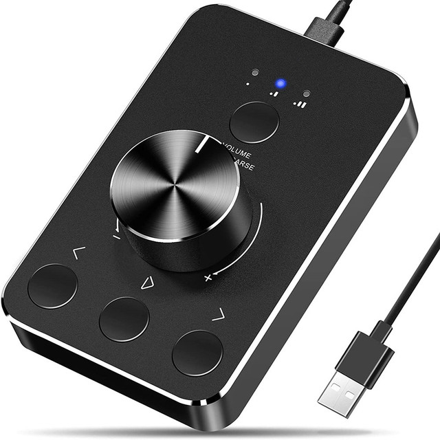 Usb Volume Control Lossless Pc Computer Speaker With Volume Controller Knob Adjuster Digital Control With One Key Mute for