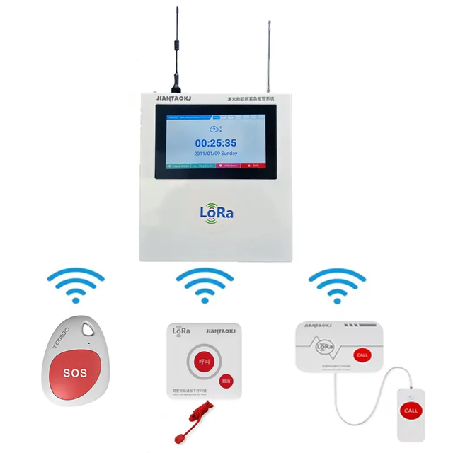 Hot Long Range Rechargeable Battery LORA Nurse Calling System SOS Panic Button