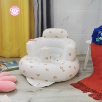 Chaise haute gonflable confortable et écologique en PVC pour bébé, idéale pour la cuisine, l'extérieur, le salon et la salle de bain