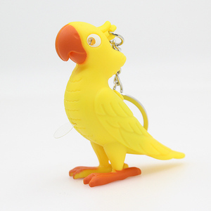 Portachiavi LED pappagallo uccello con suono tweet - Product Image 3