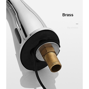 <span class=keywords><strong>Robinet</strong></span> automatique à capteur en laiton massif, monotrou, eau froide, sans contact, intelligent, infrarouge, à poser sur le plan, pour lavabo de salle de bain et toilettes - Product Image 4
