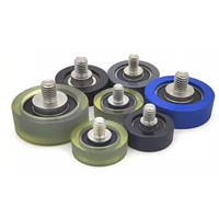 30mm 32 34mm 35 36mm 38mm 40mm 50mm roulements formés en polyuréthane silencieux avec vis PU rouleau poulie élastique résistant à l'usure