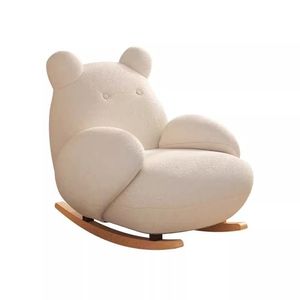 Sillón mecedora White Bear de madera maciza, reclinable, para sala de estar, para adultos, uso doméstico - Product Image 5