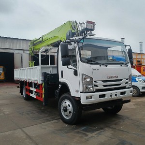 รถเครนติดรถบรรทุก ISUZU 4x4 ขนาด 5-8 ตัน ยี่ห้อจีน พร้อมบูมยืดไสลด์ตรง และหัวเจาะ - Product Image 1