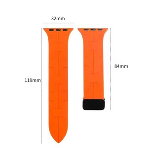 Cinghie pieghevoli magnetiche in Silicone per <span class=keywords><strong>Apple</strong></span> <span class=keywords><strong>Watch</strong></span> ultra 2 49mm <span class=keywords><strong>serie</strong></span> 9 cinghie di ricambio <span class=keywords><strong>serie</strong></span> sportiva 45mm - Product Image 5