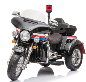 Tricycle Électrique pour Enfants, <span class=keywords><strong>Moto</strong></span> de Simulation de <span class=keywords><strong>Police</strong></span> à 3 Roues avec Feux d'Avertissement - Product Image 3
