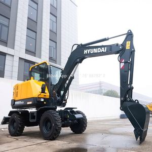 Excavadora Hyundai HW60ECO Usada de 6 Toneladas de Alta Calidad, Excavadora de Ruedas Hyundai de Segunda Mano en Venta - Product Image 4