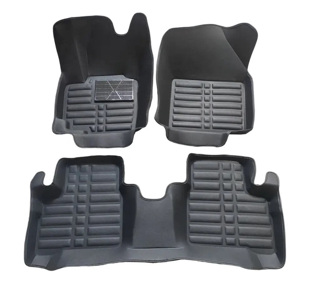 Vloermatten Tapijt Voor Achter Auto Matten Algemene Vloer Mat Voor Auto 3 Stuks Auto Truck Custom Pvc Zwart Set Item Verpakking Kaart Pcs Haak