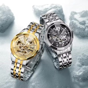 Orologi <span class=keywords><strong>da</strong></span> Uomo FORSINING Meccanici Scheletrati di Lusso con Movimento Automatico <span class=keywords><strong>Orologio</strong></span> Casual alla Moda con Cinturino a Trama <span class=keywords><strong>Legno</strong></span> - Product Image 3