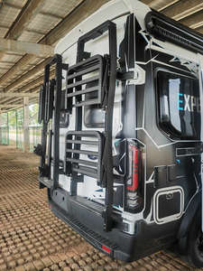 Estante de puerta trasera de alta calidad para caravanas y vehículos recreativos Piezas y accesorios de autocaravana de larga duración con estante trasero de escalera - Product Image 6