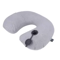 Travelsky-almohada inflable de pvc para viajes, almohada de cuello y cabeza con bolsa inflable