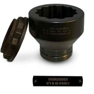 Douille d'écrou d'essieu robuste 67x12POINT pour camions Mercedes - Product Image 3