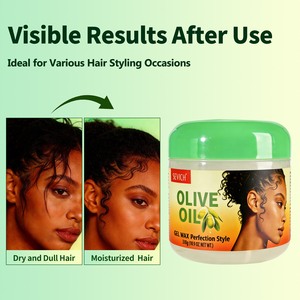 <span class=keywords><strong>Gel</strong></span> Coiffant pour Cheveux Bouclés, <span class=keywords><strong>Gel</strong></span> Fixant OEM, Crème Hydratante Naturelle pour Cheveux, <span class=keywords><strong>Gel</strong></span> Capillaire Lissant et Nourrissant Longue Durée - Product Image 4