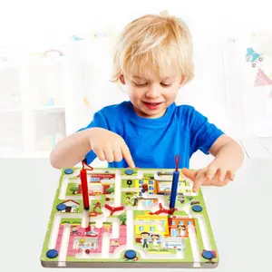 Top Sale Magnetic Maze Spiel Pädagogische Kunststoff Labyrinth Ball Labyrinth Spielzeug Pädagogische Baby Spielzeug für Kinder