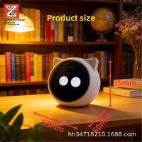 Robot Compagnon IA Mignon avec Oreilles de Chat, Mini Robot Intelligent Interactif pour Bureau, Compagnon de Bureau Émotionnel, Carte de Développement DIY pour Décoration de Bureau et Maison