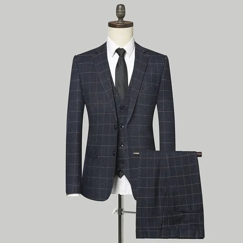 Wholesale Men's Tuxedo Suit Wedding clothes for Men 3 Piece Mens Slim Fit Suits