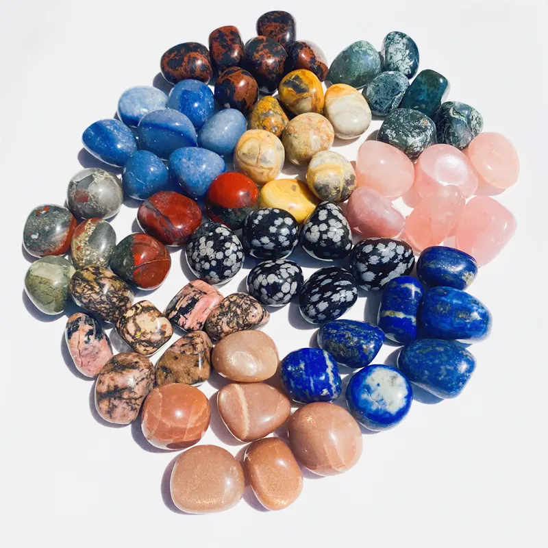 Groothandel Natuurlijke Rozenkwarts Stone Kristallen Healing Stones Reiki Edelstenen Getrommeld Kristallen